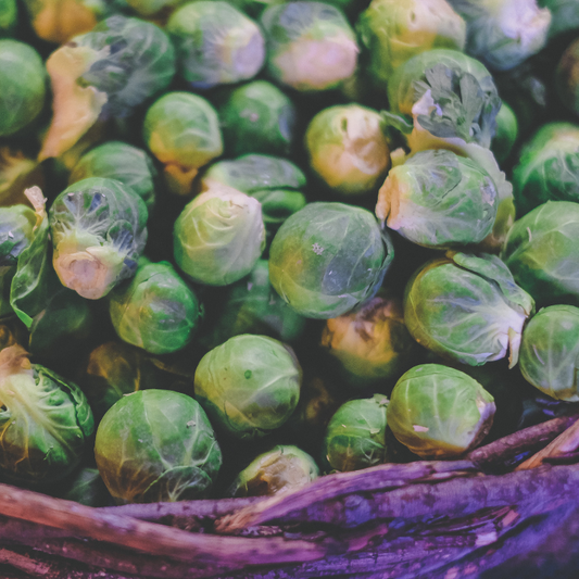 Honey and balsamic roasted brussel sprouts