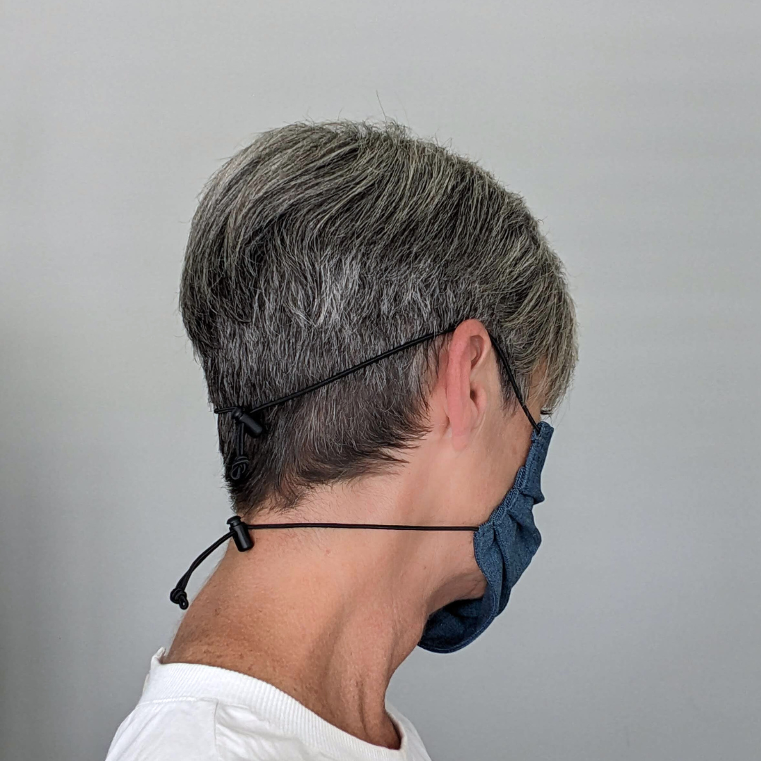 Travel face mask with head straps