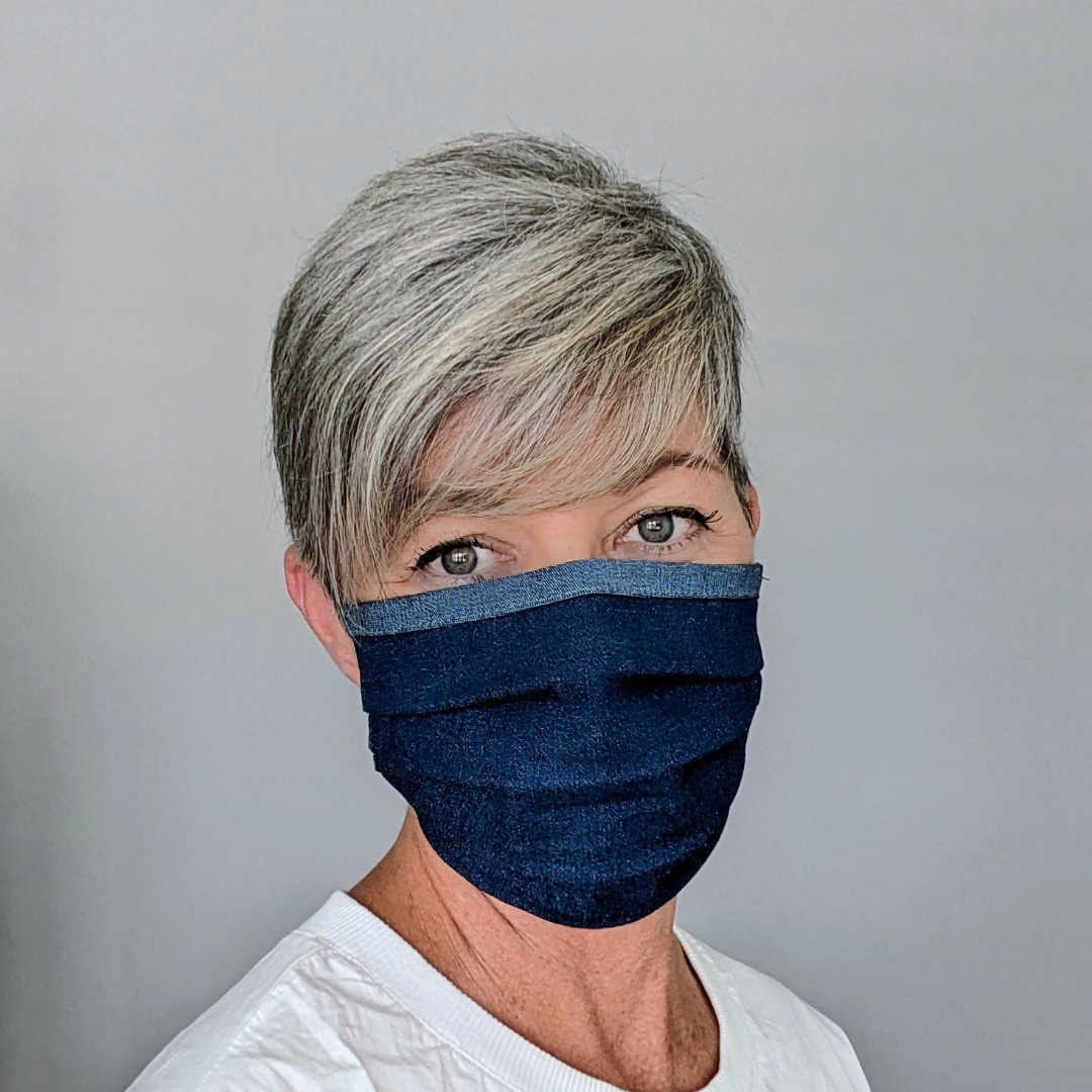 Travel face mask with head straps