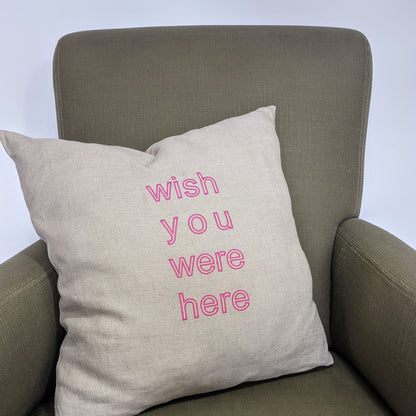 Cushion-Cover-With-Pink-Outline-Embroidery