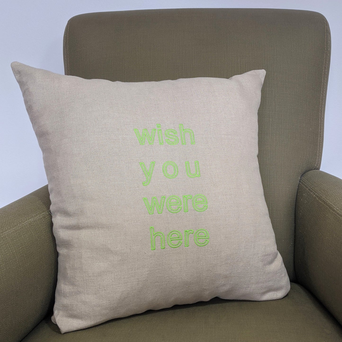 Cushion-Cover-With-Green-Outline-Embroidery