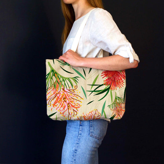 Australian-Made-Tote-Bags-Grevillea-Design